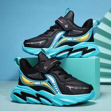 2023 Mới Mùa xuân/thu Thoáng khí Điền kinh Giày dép Đối với Con trai Và Cô gái - Màu xanh lam - Xem 4