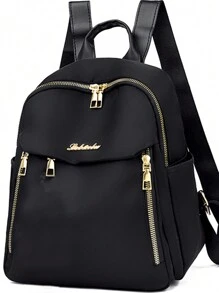 2025新款韩版多功能时尚牛津布旅行包 - 休闲风格，大容量旅行包 - 黑色 - 查看 1