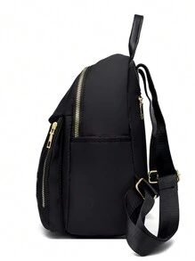 2025新款韩版多功能时尚牛津布旅行包 - 休闲风格，大容量旅行包 - 黑色 - 查看 2