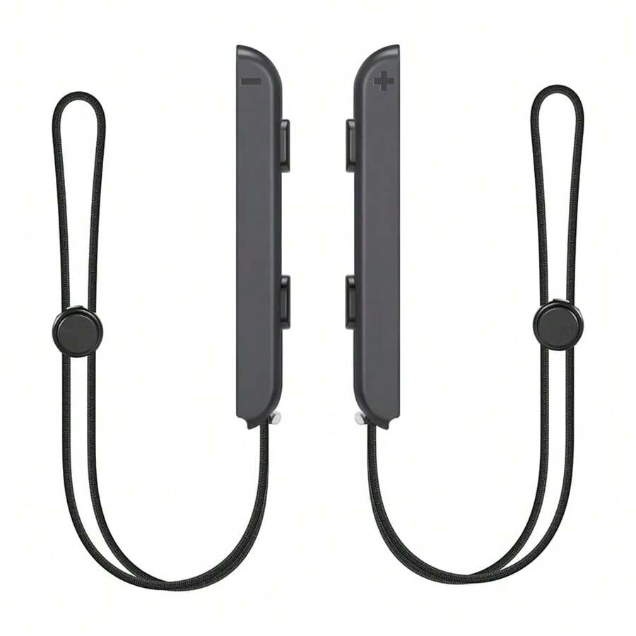 Bk-Ns002 1pair Black Plastic Left & Right Gamepad Handle Wrist Strap Compatible With Switch/Switch Oled Controller