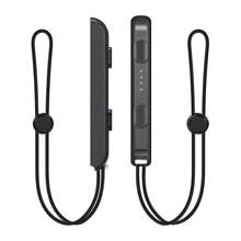 Bk-Ns002 1pair Black Plastic Left & Right Gamepad Handle Wrist Strap Compatible With Switch/Switch Oled Controller