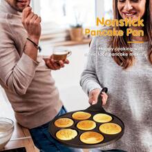1 Pc Mini Pancake Griddle, Mini Pancake Pan, Pancake Maker With 7 Mold Design, Cookware, Kitchenware, Kitchen Supplies, Kitchen Items Seafood Boil