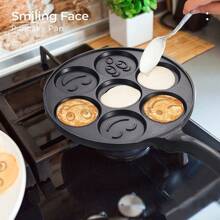 1 Pc Mini Pancake Griddle, Mini Pancake Pan, Pancake Maker With 7 Mold Design, Cookware, Kitchenware, Kitchen Supplies, Kitchen Items Seafood Boil