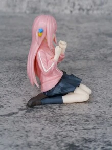 1 Pieza Figura De Muñeca De Chica Anime En Postura Sentada, Ideal Para Decoración De Oficina, Hogar, Auto, Colección Y Hobby - Multicolor - Ver 7