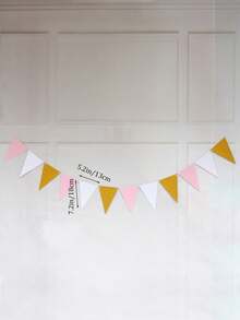 1 Miếng Màu hồng Tam giác Băng rôn , Buổi tiệc Đồ trang trí , Treo Cờ hiệu Cờ - Nhiều màu - Xem 3