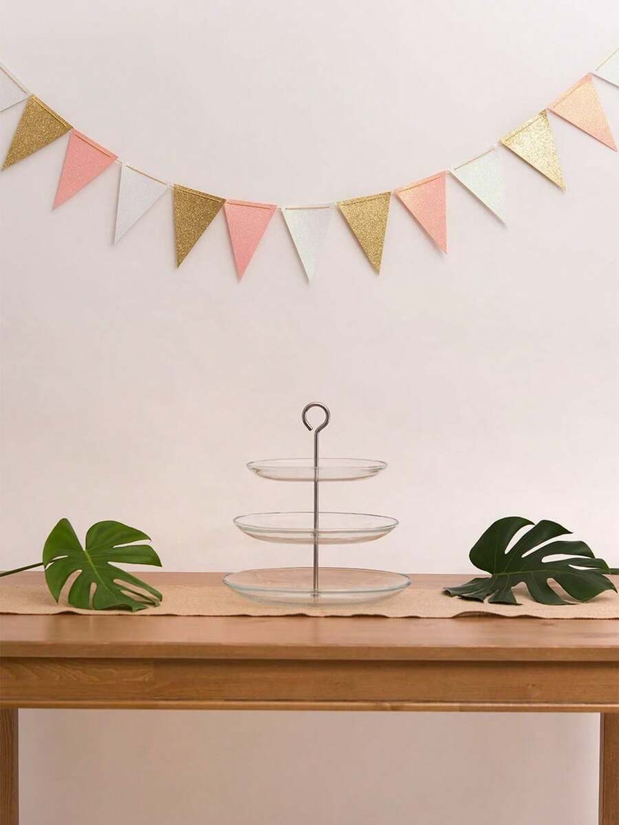 1 Miếng Màu hồng Tam giác Băng rôn , Buổi tiệc Đồ trang trí , Treo Cờ hiệu Cờ - Nhiều màu - Xem 1