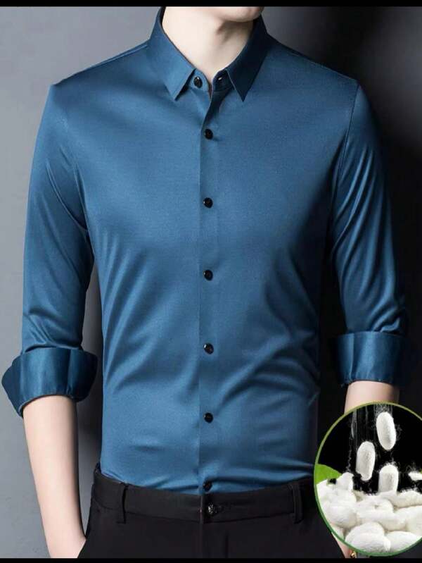 CAMISA SOCIAL microfibra De bolinha com elastano não amassa passa fácil fabrica china