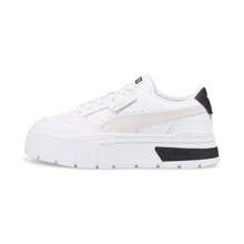 Puma Women's Mayze Stack Sneakers - 白/霧灰色 - 查看 1
