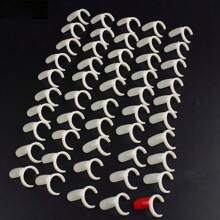 Nail Art Tool Supplies Ring Color Chart Display Board With 50 Colors Practice Stand, Nail Polish Bottle Holder And Ring Buckle - White - View 1