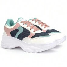 Women Wedge Sneakers - 白色 - 查看 4