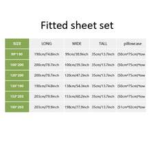 Digital Printed Elastic Polyester Fitted Sheet Three-Piece Set (1 Mattress Cover And 2 Pillowcases) - Alien Space - View 11