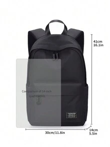 Modischer vielseitiger Rucksack, farblich abgesetzter großer leichter minimalistischer Schulrucksack, geeignet für Teenager, Schüler und Studenten, tolles Geschenk für die Schulanfang