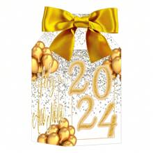 Kit 30 Caixinhas Ano Novo 2024 Lembrancinhas Decoração Ano Novo Festa Final de Ano - Prata - Visão 2
