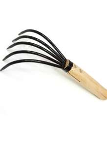 米色爪耙 5.5*3.9*4.5 英寸园艺工具 - /镰刀是除草和耕作的理想工具。刀片非常锋利，米色爪耙，园艺工具，园艺工具 - 米色 - 查看 1