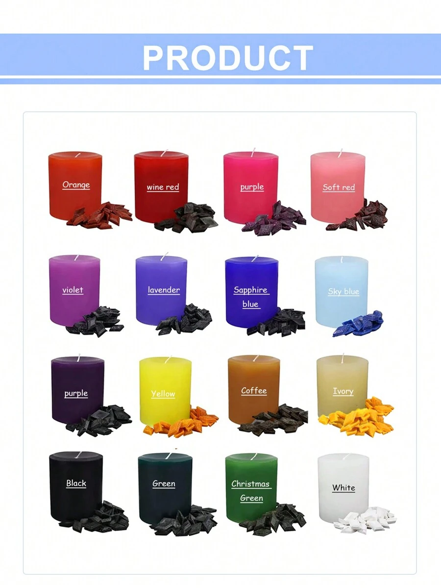 Candle Dye, 16 Colors Candle Dye For Candle Making, Colorful Candle Dye