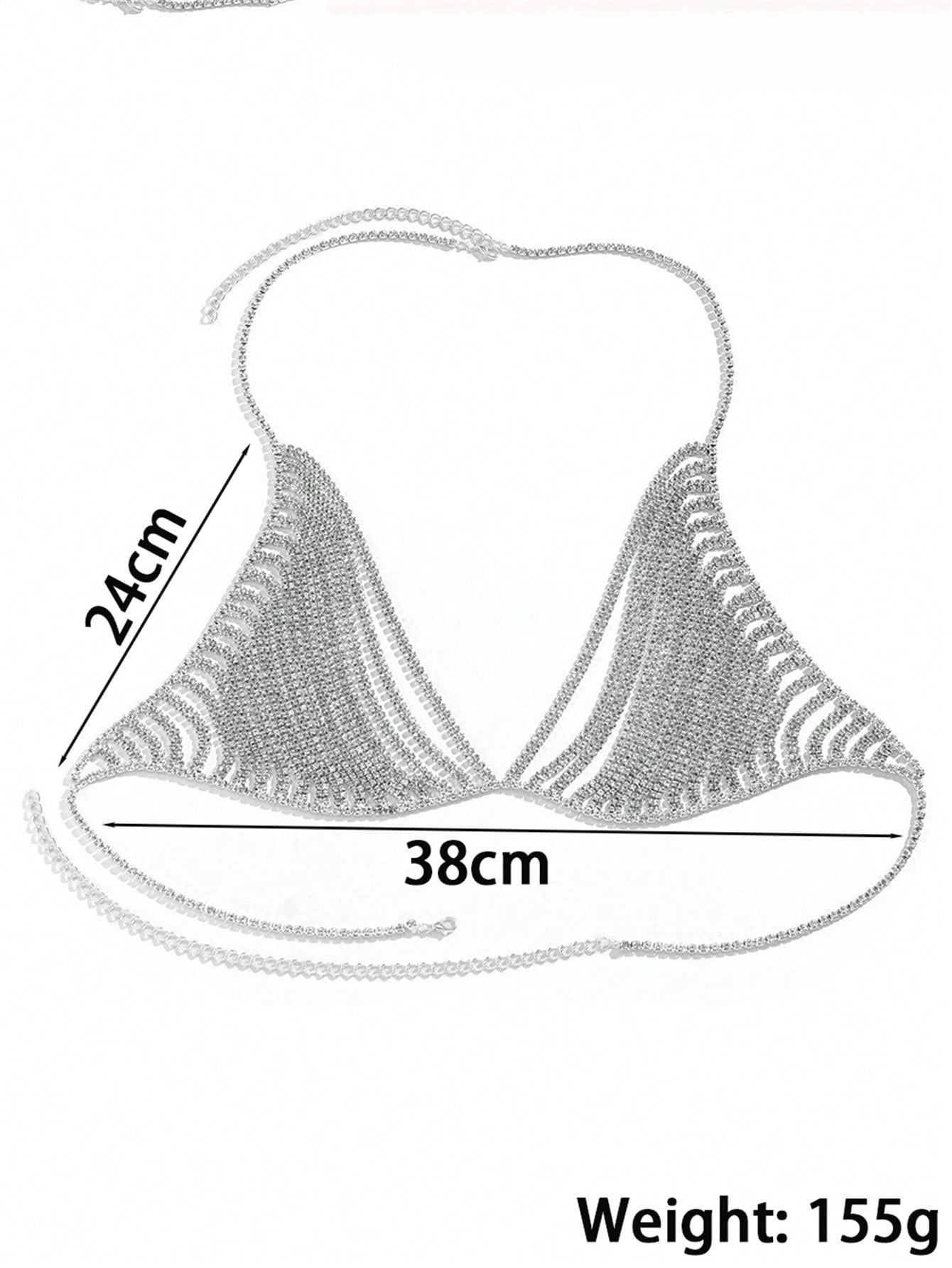 Multilayer Rhinestone Chain Bralette Body Chain SHEIN South Africa