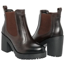 Women Ankle Boots & Booties - Cà phê nâu - Xem 2