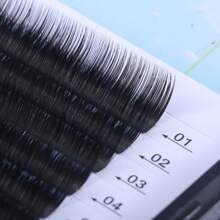 zernber 假睫毛,1 盒嫁接睫毛延長自然捲曲卷,柔軟無感/輕盈逼真,厚度 0.05 0.07,長度 8-12 毫米,簇狀睫毛假睫毛睫毛延長 - B - 查看 10