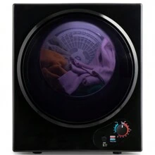 Portable Clothes Dryer, 120 V/850W Electric RV Dryer, Smart Moisture Sensor,  Heating Tumble Clothes Dryer Machine with Stainless Steel Drum for Apartment, Dorm and Home - 黑色 - 查看 10