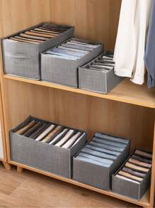 1 món, Quần, Quần áo, Dụng cụ lưu trữ, Hộp, Ngăn, Túi phân loại, Quần áo, Giỏ, Ngăn kéo gia đình, Tủ quần áo, Hộp lưu trữ quần áo/tủ quần áo nhiều lớp, Hộp sắp xếp, Hộp sắp xếp tủ quần áo, Hộp lưu trữ quần áo, Hộp sắp xếp tủ quần áo, Phụ kiện ký túc xá/phòng ngủ, Đồ dùng cho năm học mới, Đồ dùng cần thiết cho ký túc xá đại học, Hộp lưu trữ ký túc xá. - Xám - Xem 11