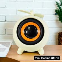 Mini bocina bluetooth portátil en forma de drone ( xm-16) - Blanco - Ver 1