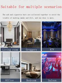 20入組,可水溶膜包裝的一次性煙灰缸,煙灰清潔器,煙霧撲滅沙 - 彩色 - 查看 4