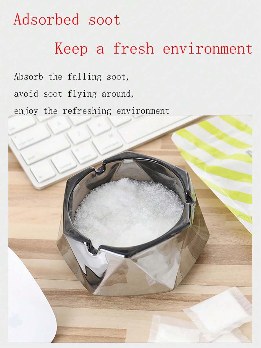 20入組,可水溶膜包裝的一次性煙灰缸,煙灰清潔器,煙霧撲滅沙 - 彩色 - 查看 1