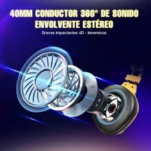 Pop Shope Gt64m Gamer Headphones With Microphone Led Light - Yellow - View 2