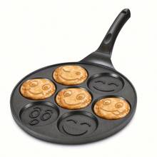 1 Pc Mini Pancake Griddle, Mini Pancake Pan, Pancake Maker With 7 Mold Design, Cookware, Kitchenware, Kitchen Supplies, Kitchen Items Seafood Boil