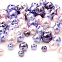 Tròn Ngọc trai Giả Bao mỏng Ly 4MM 6mm 8mm Kích thước hỗn hợp Lỏng lẻo Spacer Hạt DIY Làm đồ trang sức Đối với Thủ công mỹ nghệ Mặc hàng ngày - Ba kích cỡ, hỗn hợp nhiều màu sắc - Xem 14
