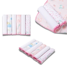 Kit 12 Paninho de Boca Bebê 100% Algodão Menina Tecido Fralda Babete Papi Enxoval Maternidade Recem Nascido RN