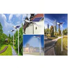 太陽能戶外 Led 高功率防水照明燈具,適用於門廊、庭院、路燈、壁燈、花園、住宅區等。 - 黑與白 - 查看 9