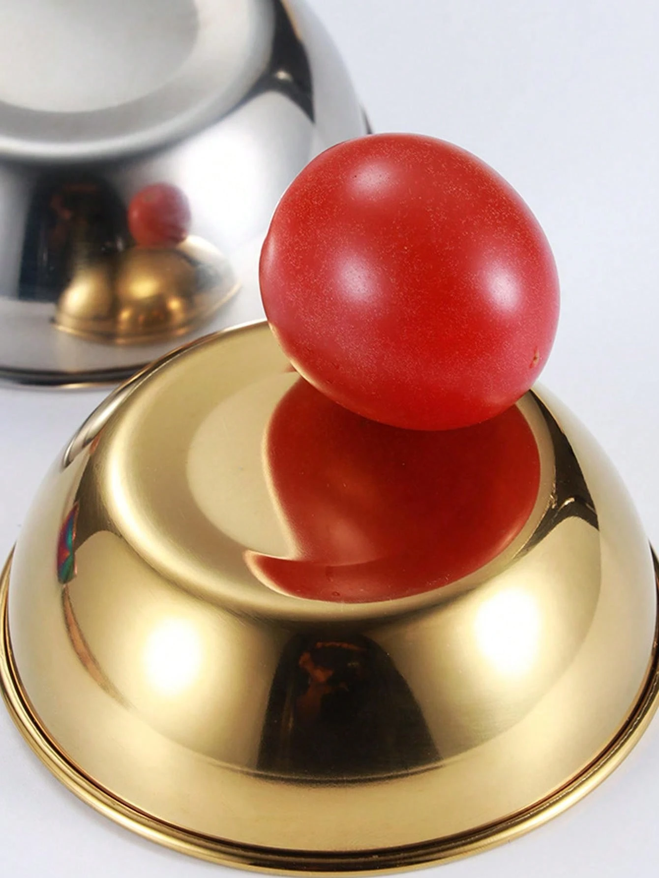 1pc Stainless Steel Round Dipping Dish For Soy Sauce, Ketchup, Korean