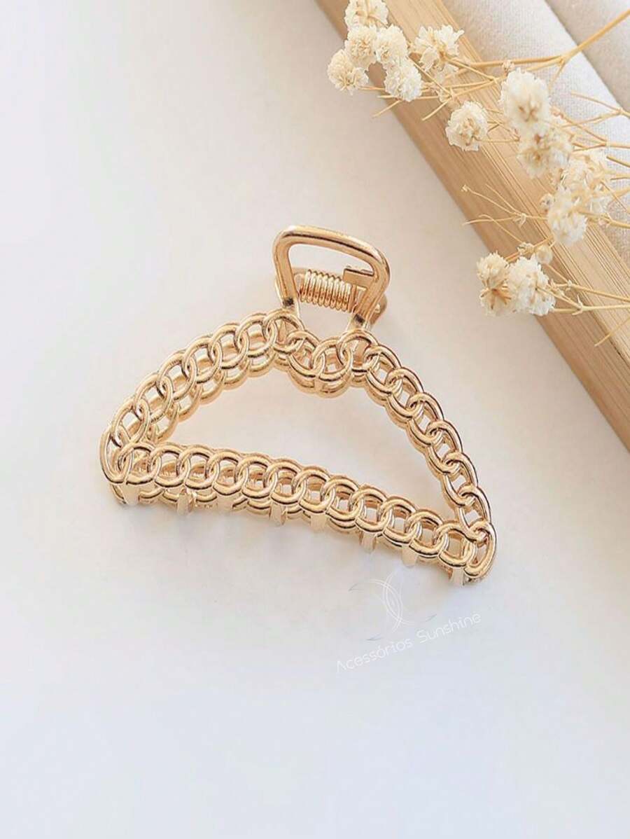 流行髮夾,夏季女士休閒禮物 - 粉色 - 查看 1