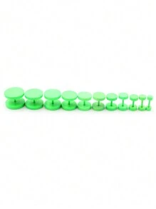2 Pieces 3mm-14mm Baking Paint Stainless Steel Unisex Men Women Barbell Round Ear Stud Earring Tragus Helix Piercing Jewelry - Earrings - View 6
