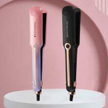 1 件双电压卷发和拉直发器，4 种加热设置，陶瓷离子技术，即时加热，无物理开/关开关，无自动关闭 - 黑色 - 查看 10