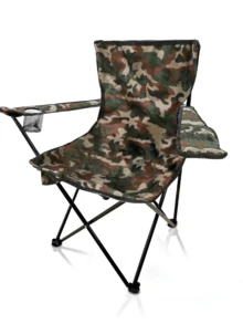 Sillas Plegables Para Camping Camuflaje - Verde militar - Ver 3