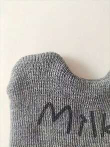 新款冬季保暖帽,兒童針織帽,帶有貓耳朵和摺邊,嬰兒鳥帽 - 灰色 - 查看 6