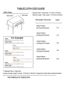 1片美國節日風格全聚酯格紋方形桌布套 - 紅綠色 - 查看 8