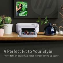 HP Sprocket Studio Plus WiFi Photo Printer – Compact Dye Sublimation Color Printer Wirelessly Prints 4x6" Photos From Your IOS & Android Device With The HP Sprocket App, White - White - View 5