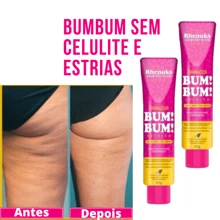 kit 3 Creme  Firmador De Bumbum Gel Massageador Para Celulite Estria Flacidez Queimador de Gorduras - Firmador de Bumbum - Visão 4