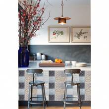 Alwayspon 24入組自粘式乙烯基牆紙瓷磚轉印貼紙,剝離後即黏貼,耐水pvc防濺背景貼紙牆磁磚貼紙,diy廚房浴室家居裝飾用 - HZ078 - 查看 8