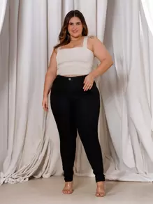 Plus Size Jeans - Azul lavado oscuro - Ver 1