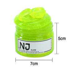 螢光綠史萊姆 - 1 盒獨特純色史萊姆!體驗彈性黏液的奇妙 - 復活節、聖誕節、萬聖節和感恩節的完美禮物 - 綠色 - 查看 2