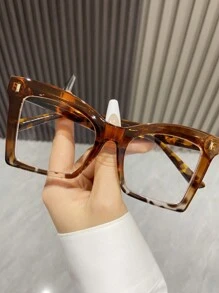 5.7厘米豹纹时尚女士眼镜 - 彩色 - 查看 1