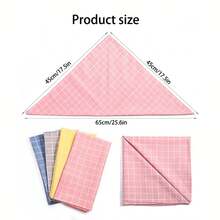 狗狗頸巾,秋冬季節寵物圍兜雙層圓點圖案圍巾,可調節洗淨適用於小中大型犬隻(圓點款) - 黃色 - 查看 2