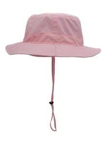 Outfly 1pc Foldable Polyester Quick-Drying And Breathable Sports Cap, Sun Hat, Pink - Pink - View 5