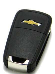 Chave Canivete Capa Carcaça Oca 3 Botões Gm Onix Prisma Spin - Preto - Visão 4