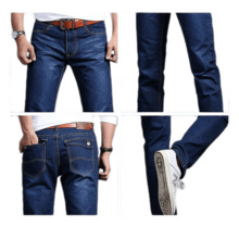 Jeans Pantalón De Mezclilla Caballero Skinny Oscuro - Azul - Ver 2