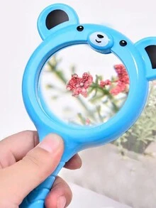 1只隨機顏色的塑料卡通放大鏡,學生實驗觀察探索教學輔助工具 - 彩色 - 查看 3